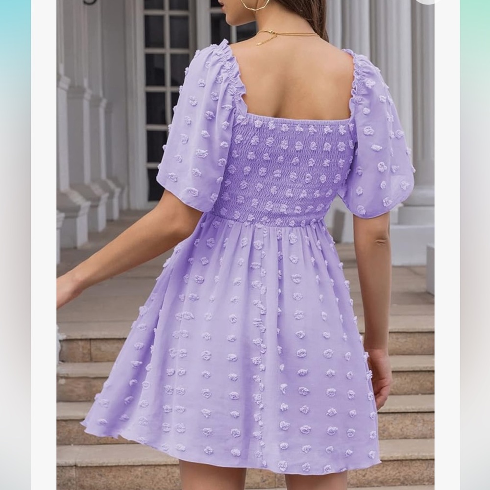 3 FOR $35 - WORN ONCE - Women's Summer Flowy Mini Sundress - Picture 2 of 10